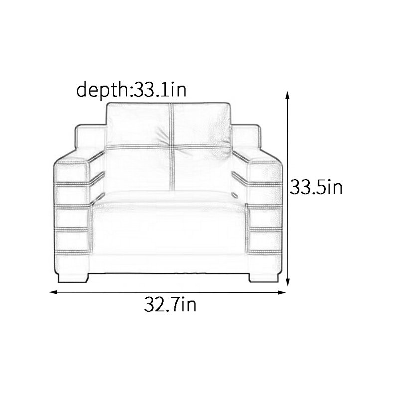 Chaise d'appoint simple, élégante et créative