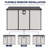 8x10 FT Plastic Outdoor Storage Shed - Lockable Resin Tool Shed with Window & Floor-135724195