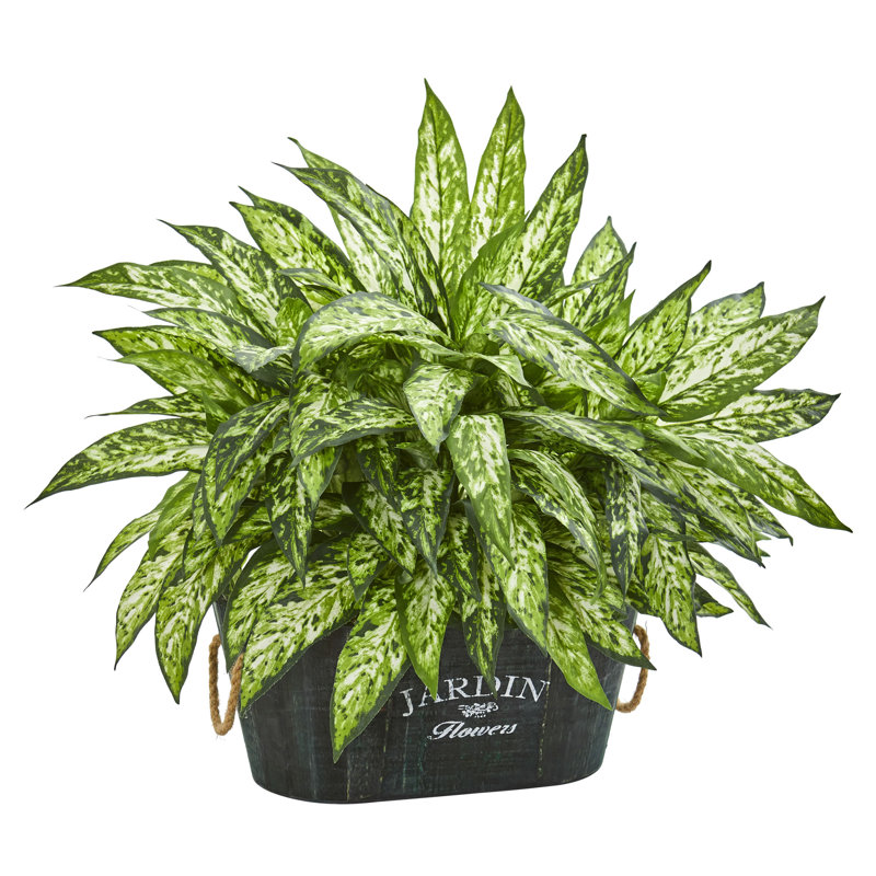 Plante de feuillage artificiel 13,75" en pot