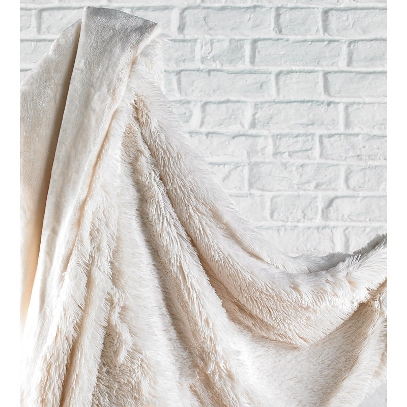 Throw Blanket, Cream