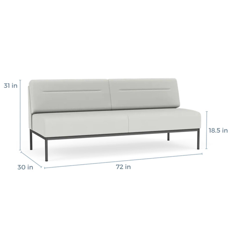 Canapé Darsey, Sans alimentation, Gris anthracite, Ombre portes ouvertes