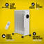 Zanussi 2300W Electric Compact Space Heater with Adjustable Thermostat-90572267