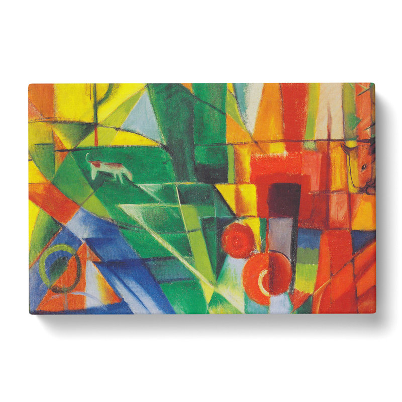 Landscape With Animals by Franz Marc - Wrapped Canvas, 40cm H x 60cm W x 3cm D