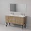 Ensemble de miroir de meuble-lavabo double 60 po x P 20 po Lancy-1866999939