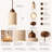 Modern Natural Stone And Wood Pendant Light