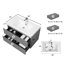 Meuble-lavabo de salle de bain flottant en résine 36 po 36 po-106202314