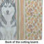 Planche à découper en verre Siberian Husky Heirloom