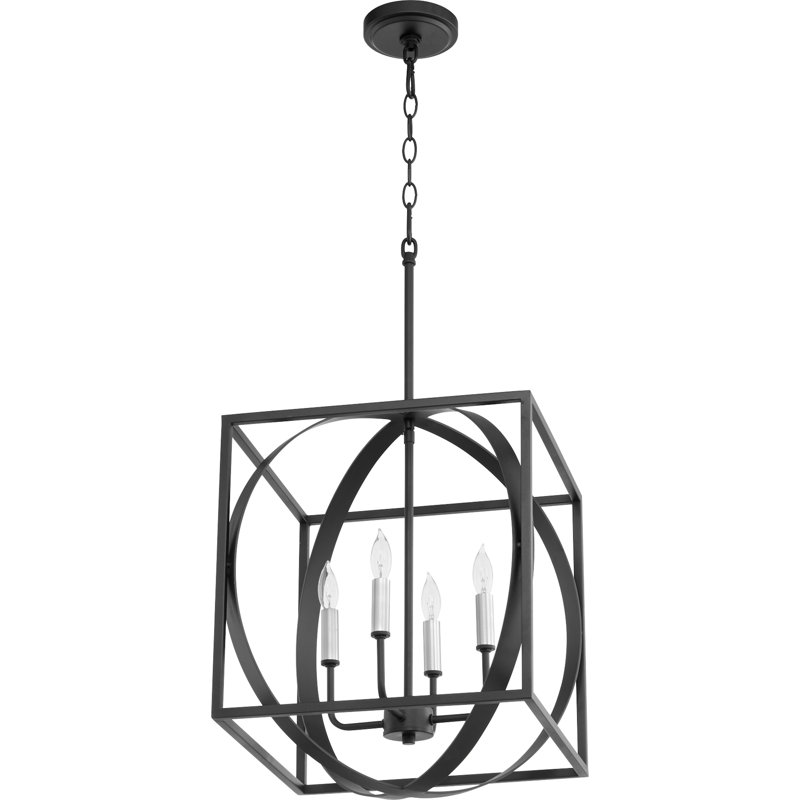 4 - Light Lantern Pendant, Noir