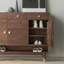 Grande armoire à chaussures classique en bois massif avec rangement