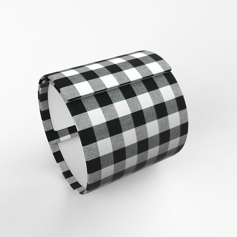 Abat-jour tambour en damier