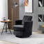Fauteuil demi-tonneau pivotant avec revêtement Zarren-725816030