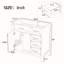 Base de meuble-lavabo simple 36 po seulement-107507090