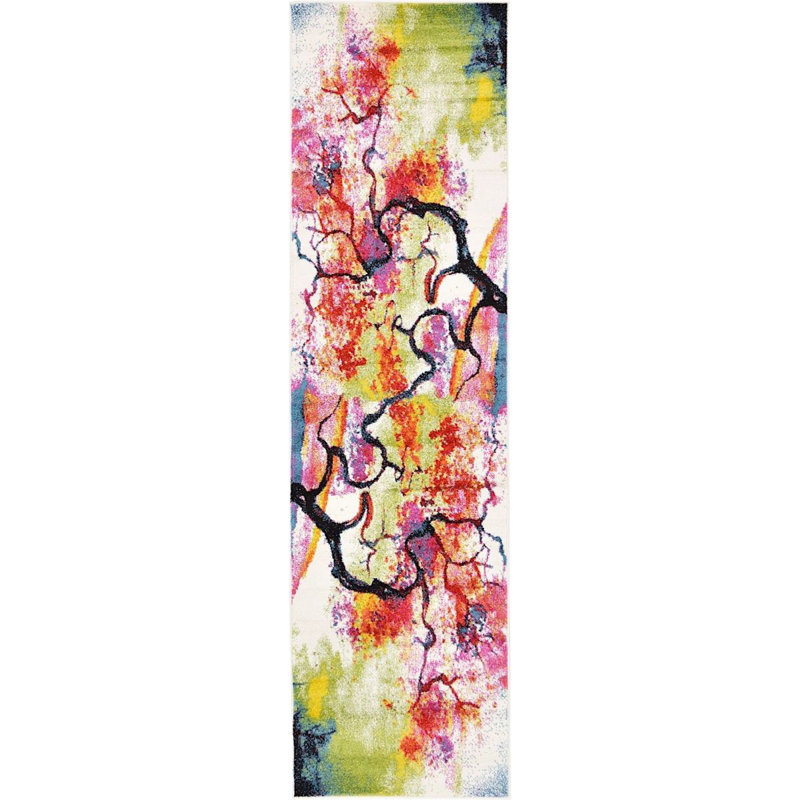 Tanguay Abstract Indoor Rug, Runner 2'7" x 10'