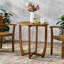 Table d'extérieur en bois de style rustique avec lattes 27,5 po