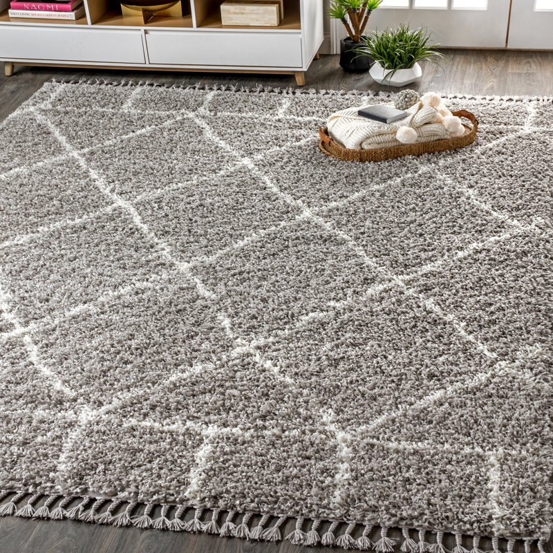 Tapis gris / ivoire Cantera, Rectangle 4pi x 6 pi