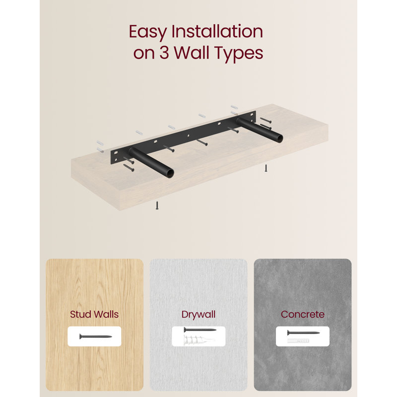4 Piece Floating Shelf
