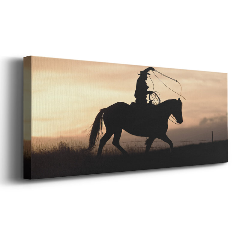 «Rope and Ride II» sur toile, H 12 po x l 30 po x P 1,5 po
