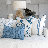 Crochet Blue Lumbar Cushion 35 X 53Cm
