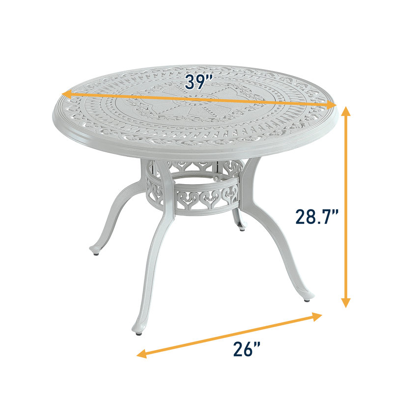 Table de salle à manger Traverse, Blanc