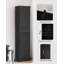 Tall Bathroom Cabinet, Slim Storage Cabinet with1 Drawer and 2 Doors, Tall Narrow Cupboard with Adjustable Shelf, for Bathroom, Living Room, Bedroom, Kitchen, Hallway-1793080350