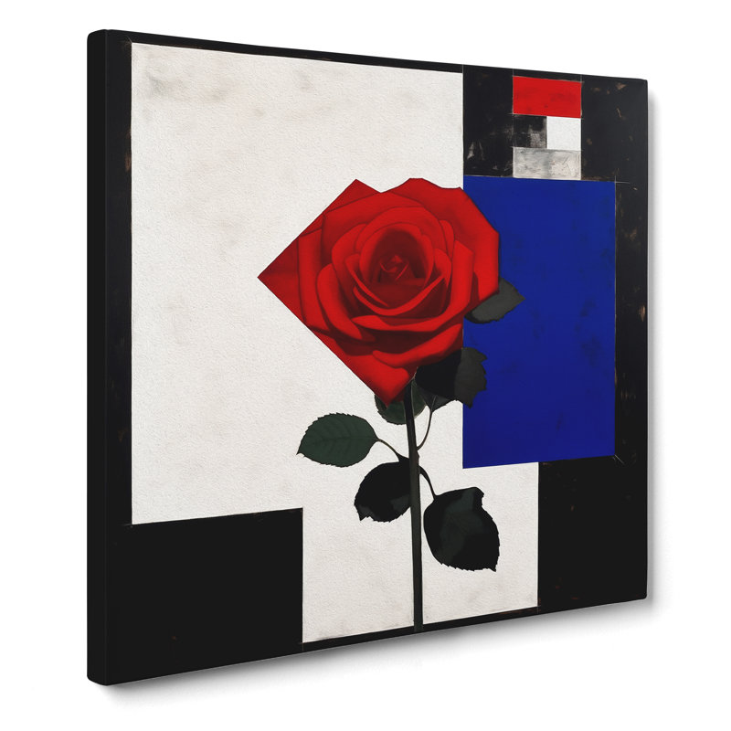American Beauty Suprematism - No Frame Print, 35cm H x 35cm W x 3cm D