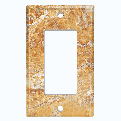 Patterned 1 - Gang Toggle Light Switch Standard Wall Plate