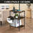Floor Lamp With Side Table, 3-Tier Shelves, USB & AC Charging Station, Magnetic Remote Control, Stepless Dimmable LED Bulb, Adjustable Color Temperature, Rustic Brown For Living Room, Bedroom