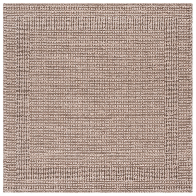 Laine tissée à la main Natura Coton Tapis d'intérieur recyclé P.E.T, Carré 6 pi