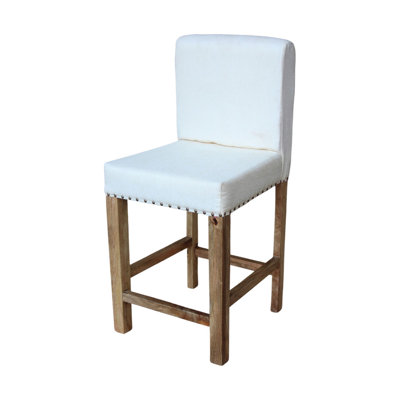 Chaise rembourrée à hauteur de comptoir Khylah