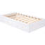 Lit plateforme simple en bois massif avec 3 tiroirs - Blanc pour un environnement de sommeil paisible et pour se détendre