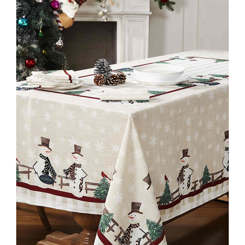 The Holiday Aisle® Karion Tablecloth, 60" W x 102" L