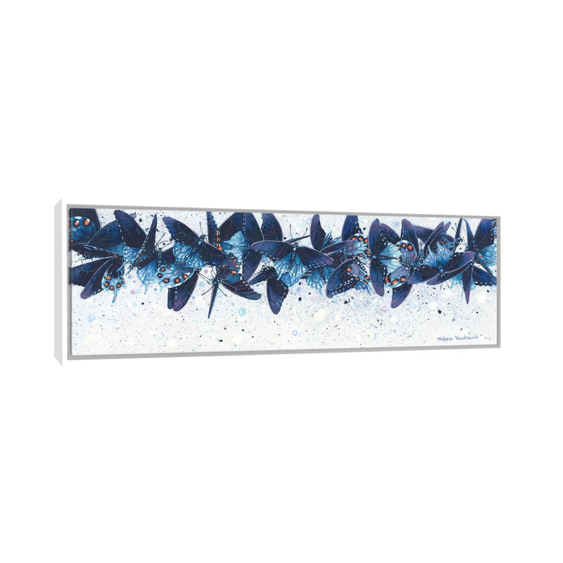 Reproduction d’art sur toile, "pipevignes" par Maggie vandewalle, Toile blanche encadrée, H 16 po x l 48 po x 1,5 po