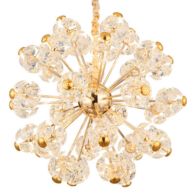 Bina 1 - Light Gold LED Geometric Pendant