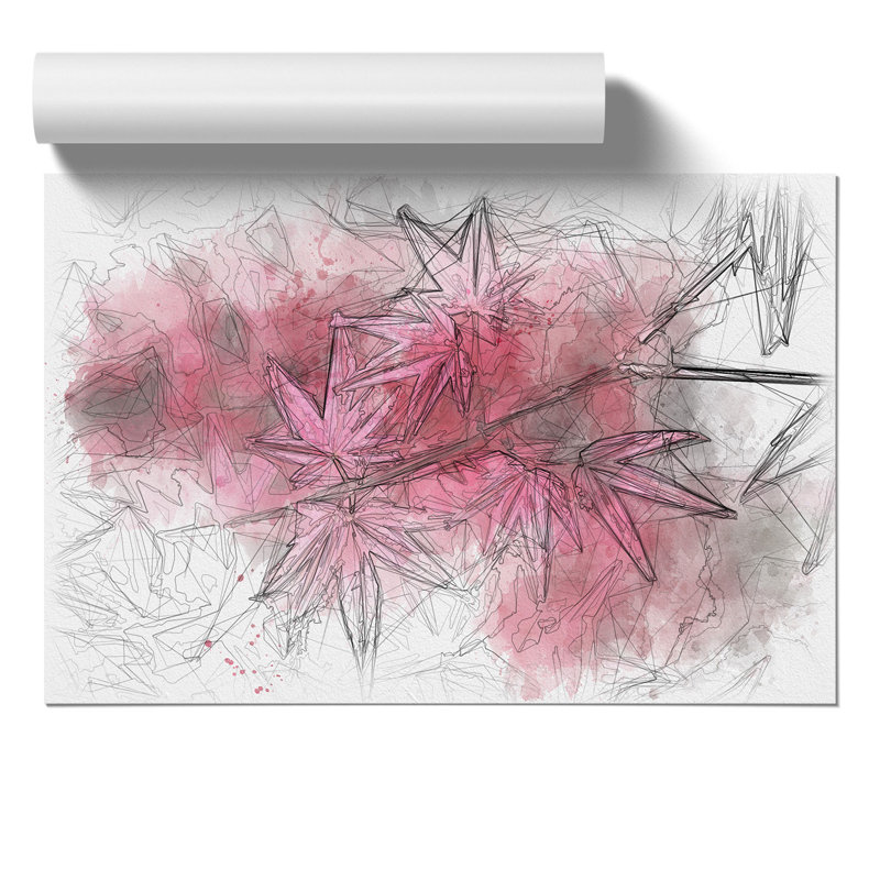 Japanese Maple Tree - Unframed Drawing, 59cm H x 84cm W x 0.1cm D