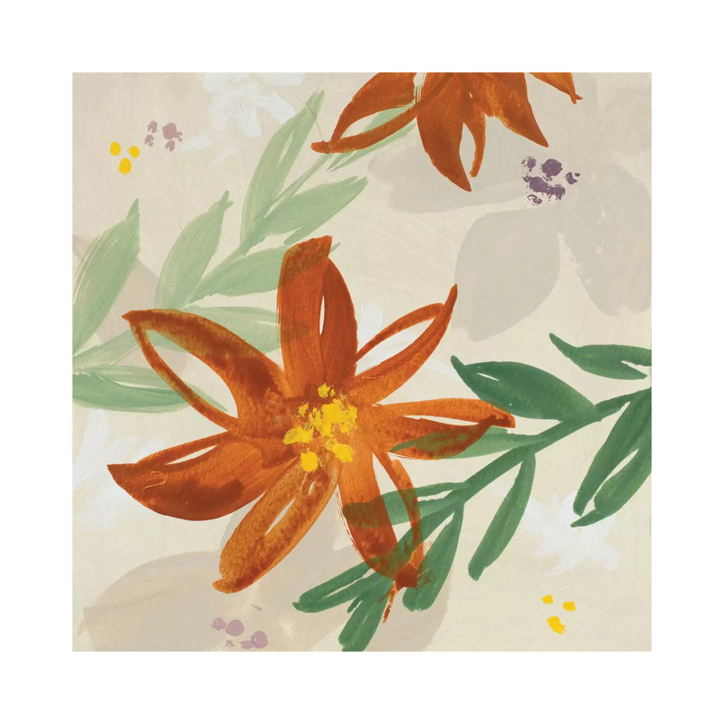 Into The Garden II by Lanie Loreth - Wrapped Canvas Painting, 45.72 cm H x 45.72 cm W x 3.175 cm D