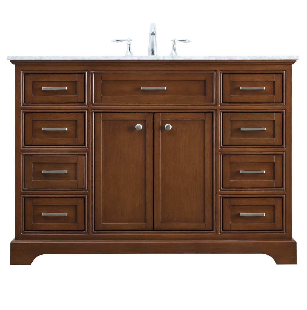 Hermes 48'' Single Bathroom Vanity, Teak