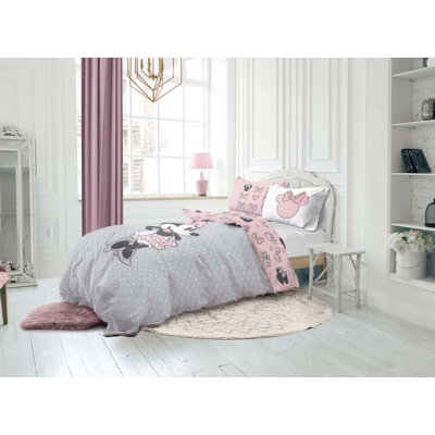 Minnie Mouse 100% Cotton One Of A Kind Single Bed Set