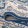 Anmie Oriental Dark Blue/Cream Area Rug