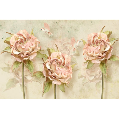 Murale à peindre L 6,25 pi x l 112 po fleurs séchées