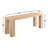 Carson 57" W Wood Dining Bench-86376342-86376341