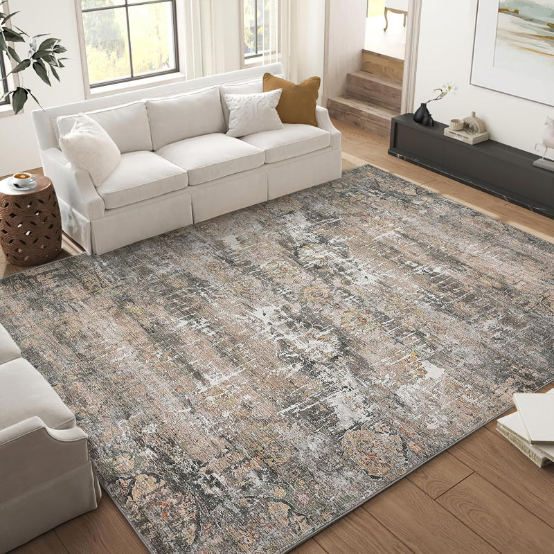 Tapis de sol intérieur pliable neutre, lavable, doux, rétro, grande chambre à coucher, tapis de sol pliable rétro