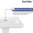 Apex 34" Tall Rectangular Vitreous China Pedestal Bathroom Sink with Overflow-96123225-99407255