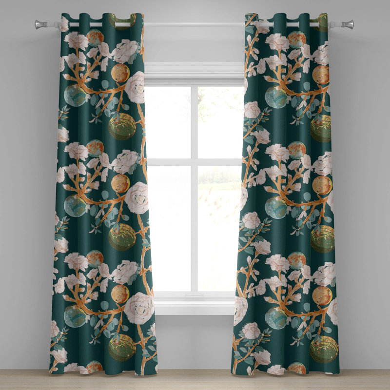 Vira Semi Sheer Curtain Pair