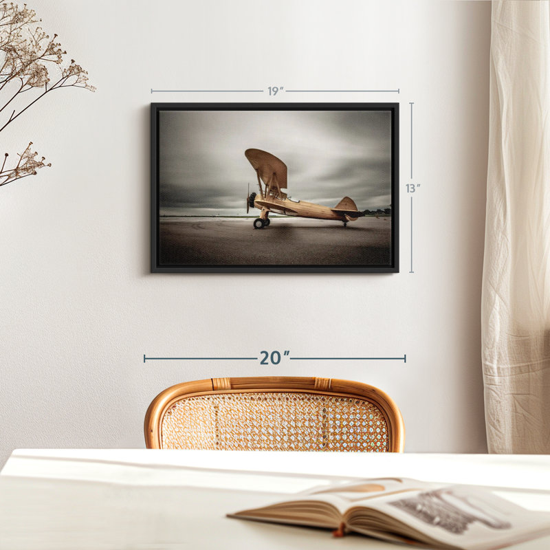 "Biplan Wall Art", H 19 po x l 13 po