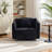 39" W Oversized Upholstered Swivel Accent Barrel Chair With Storage Ottoman-1637994137