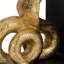Modern Resin Snake Bookends on L-Shape Base - Decorative Book Ends for Bookshelf or Home Desk Decor - Set of 2, 6", Black & Gold