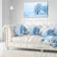 Monastère Foggy Yuriev - Coussin décoratif à imprimé paysage