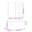 Highpoint vidaXL Hallway Furniture Set Engineered Wood-751365201