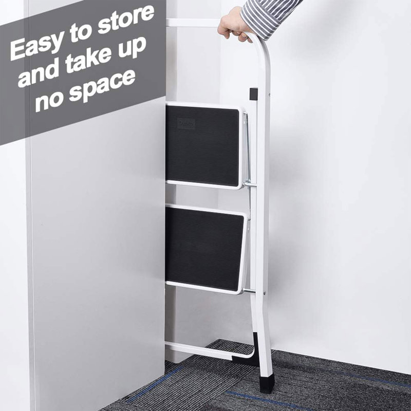 2 - Step Steel Lightweight Folding Step Stool