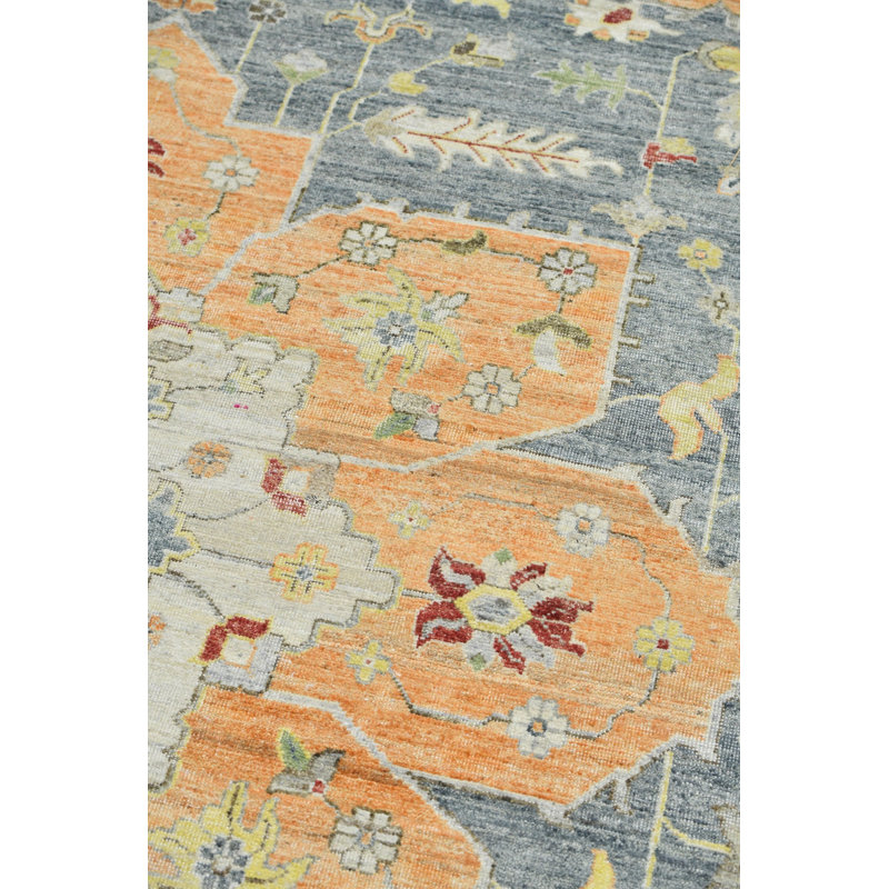 New Indian Serapi Wool On Cotton 9' X 12'